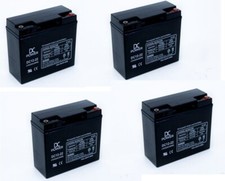 4 X 12V 22AH HEAVY DUTY BATTERIES FOR ZT500 MOBILITY SCOOTER