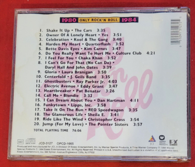 JCI / Warner Special Products Only Rock 'N Roll 1980-1984: 20 Pop