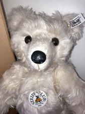 Steiff WHITE Bear 28PB Club 2002 Edition 420290 NUMBER 370 Wax Nose Jointed Box
