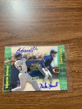 1999 Stadium Club Co-Signers Edgardo Alfonzo Mike Lowell Autograph Mets Yankees
