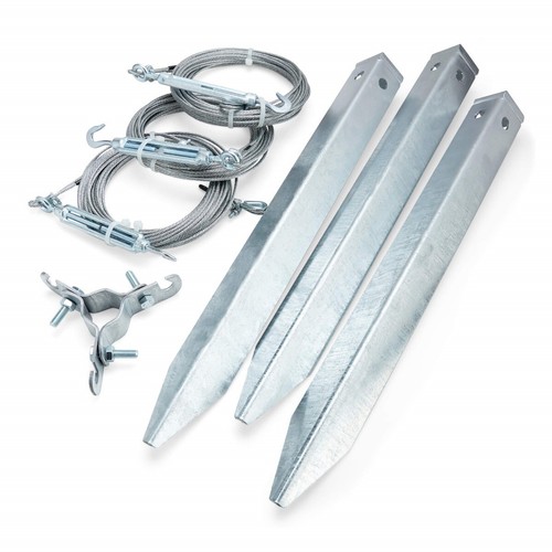 HEAVY DUTY Guy Kit For Antenna Mast Support (Guy Rope, Stakes & Pegs