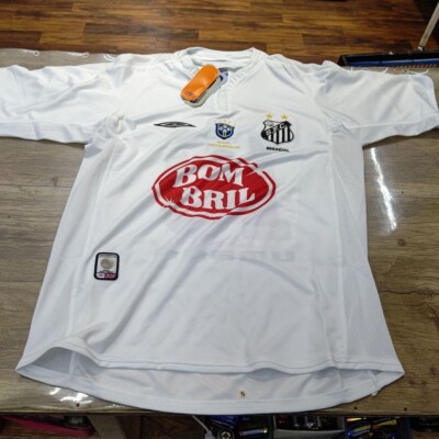 MINT SANTOS FC #10 M 2002 Brasil Jersey Camisa Shirt Umbro