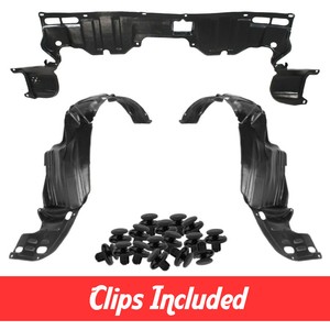 New Front Fender Liner Undercover Set W Clips For 2006 2011 Honda Civic Sedan Ebay
