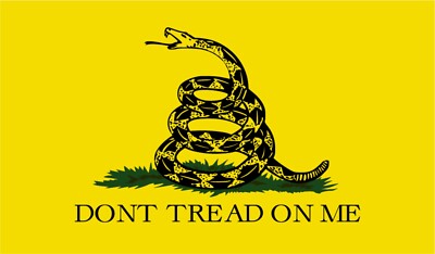 Gadsden Flag Don't Tread On Me Motorcycle Helmet Sticker C