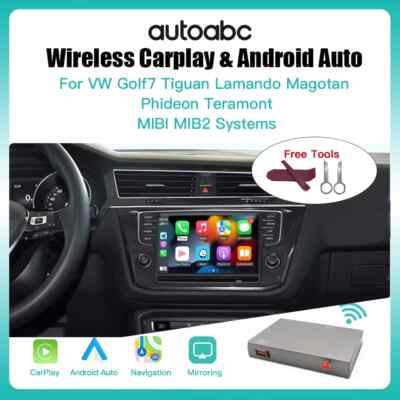 Drahtlos Carplay/Android Auto module Für VW golf Sportsvan A5 New Polo MIB/MIB2