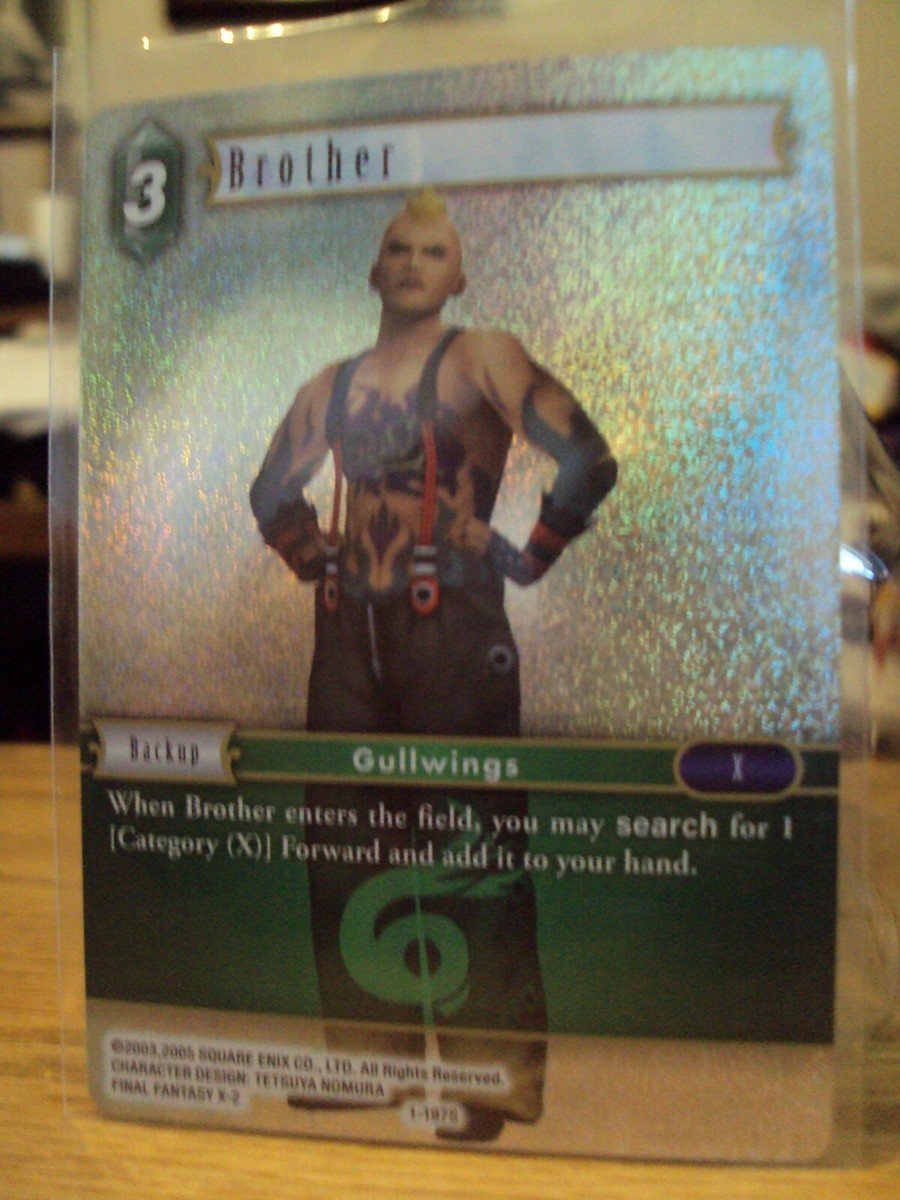 Final Fantasy Opus 1 TCG Foil Brother 1-197S FFTCG X-2 Foil