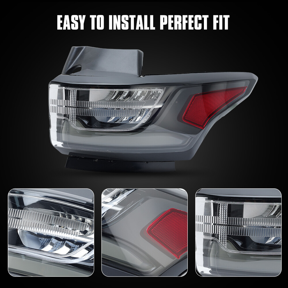 FIONE LED Outer Tail Light Assembly Compatible With Chevy Traverse 2018 2019 2020 2021 Brake Rear Light Left Driver Side LH : Buy Online At Best Price In KSA - Souq Is Now - Foto 2