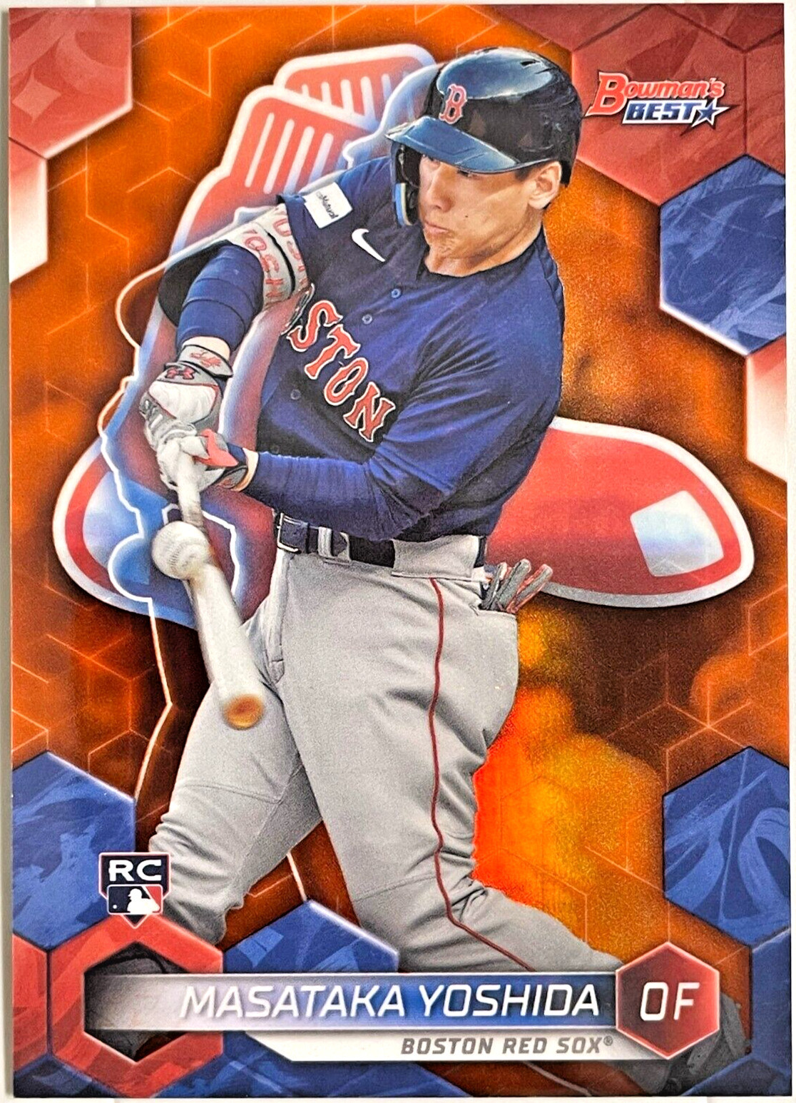 2023 BOWMAN'S BEST ORANGE REFRACTORS #40 MASATAKA YOSHIDA *RC* BOSTON RED SOX/25