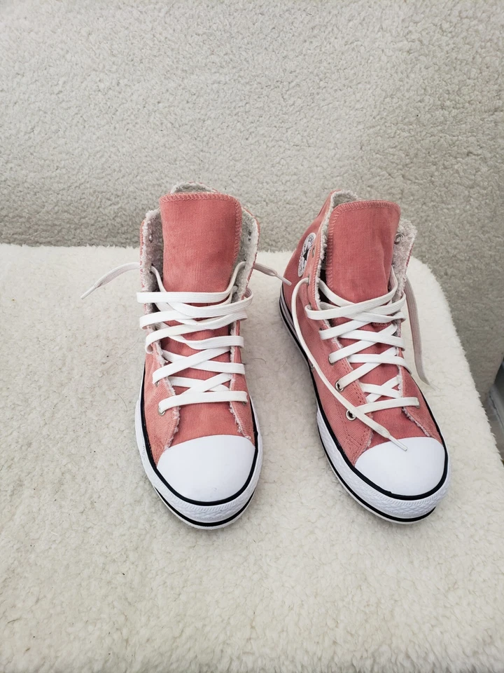 Tênis Converse Chuck Taylor All Star infantil 6 rosa têxtil forrado de pele sintética - Imagem 2 de 4