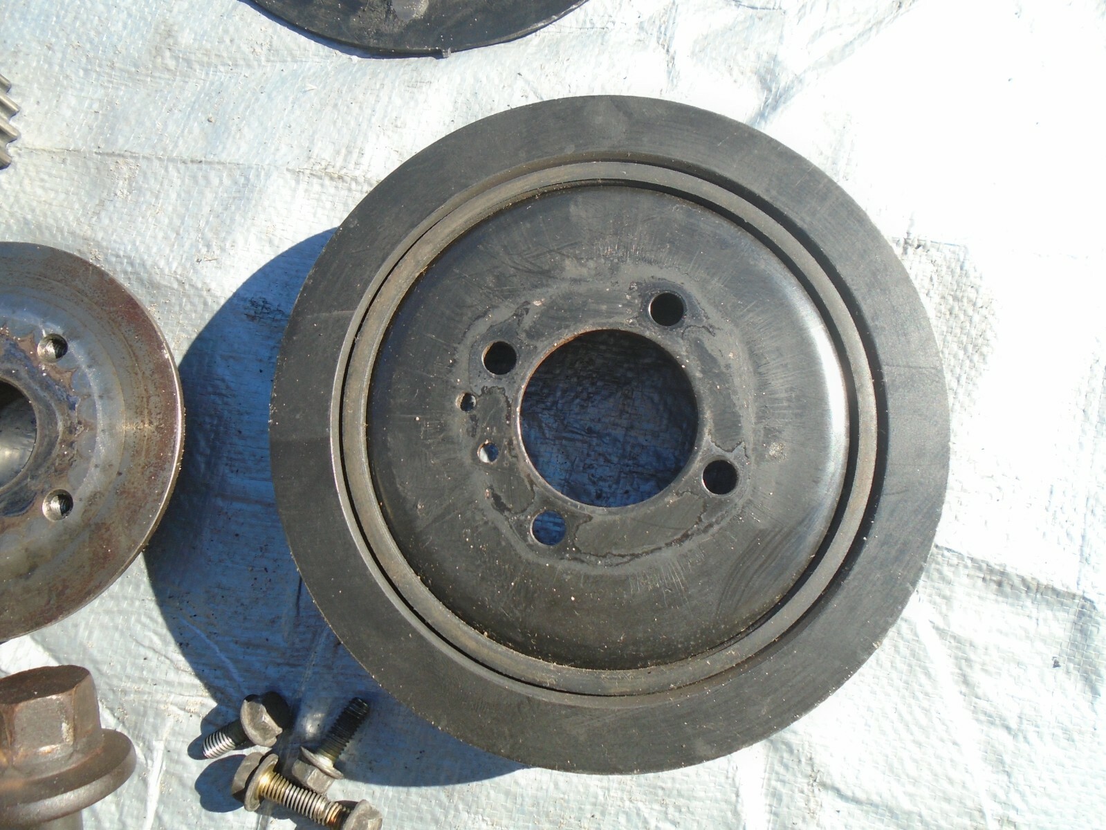 '96'05 Miata all (3) crank pulleys, Key & Crank bolt kitFREE SHIPPING