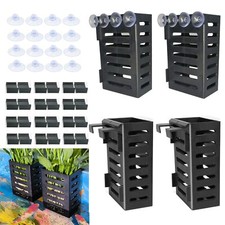 4 PCS Hanging Aquarium Planter Cups Aquatic Plants Holder Aquarium Planter Cu...