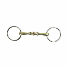 AK Loose Ring Lozenge Horse Riding Bit with Cooper Roller Middle Link 