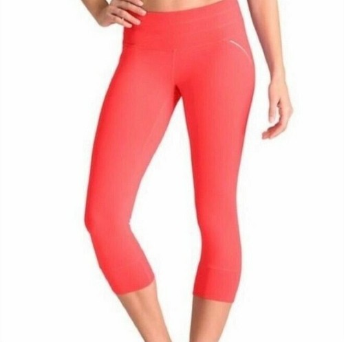 Athleta Relay Capri Leggings Sizzle 