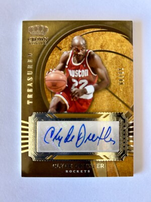 2023-24 Crown Royale Clyde Drexler Treasured Autograph SSP #12/49 