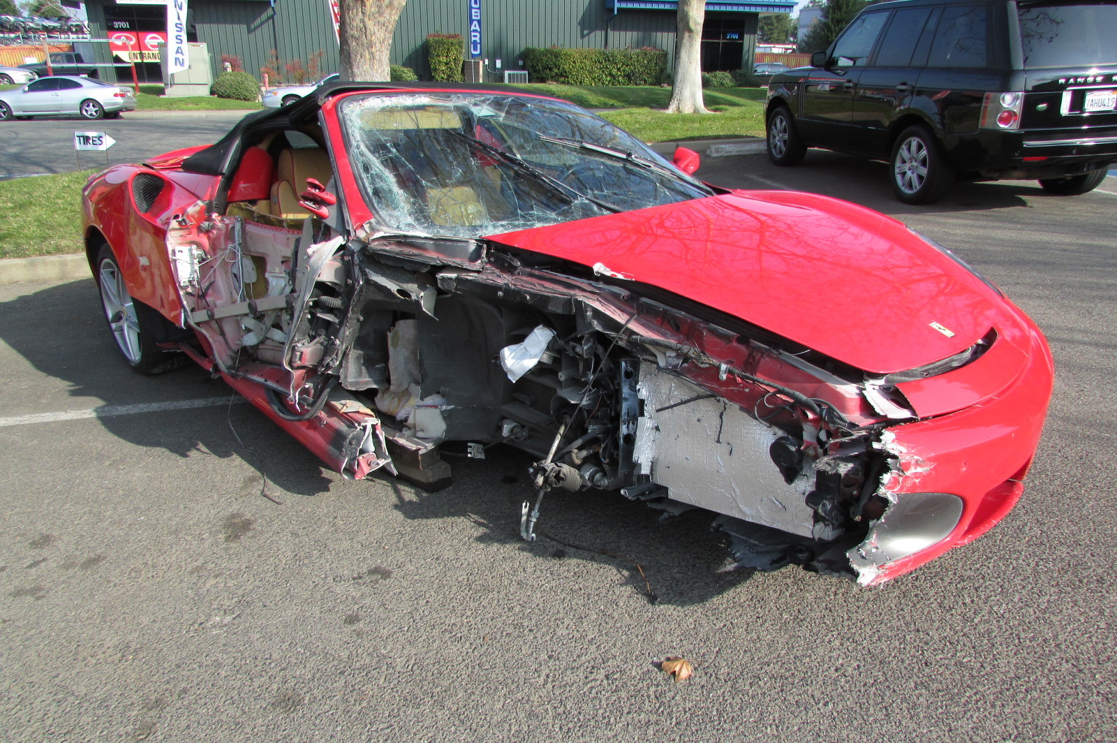 Ferrari 360 Spider, F430 Spider, RH Convertible Top Bracket, Used, P/N 66683100