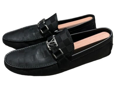 Louis Vuitton Mens Hockenheim Moccasin US Size 8.5 Graphite  display picture 3