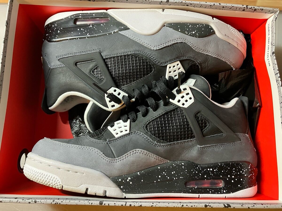 Nike Air Jordan 4 IV Retro Fear Pack 2013 Cool Grey Size Nike Air Jordan 4 IV Retro Fear Pack 2013 Cool Grey Size