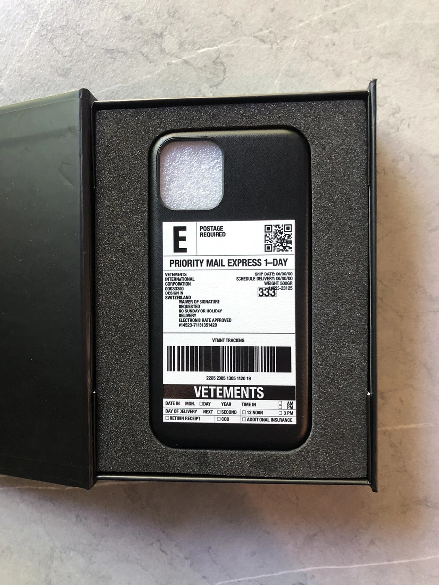 NIB VETEMENTS Delivery Sticker iPhone 11 Pro Case
