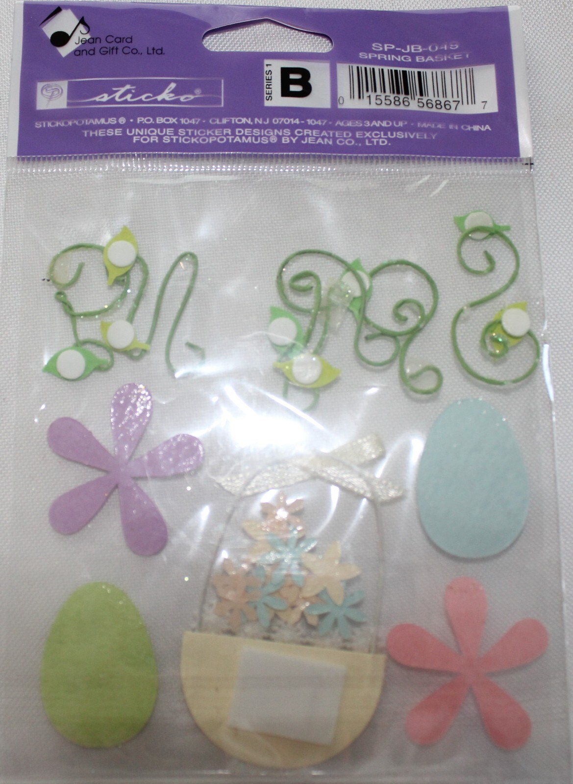 Jolee's Boutique Sticker Collage Sticko Scrapbook Stickers Spring