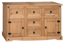 Corona Furniture Solid Pine Bedroom Living Dining Coffee Sideboard Bookcase TV