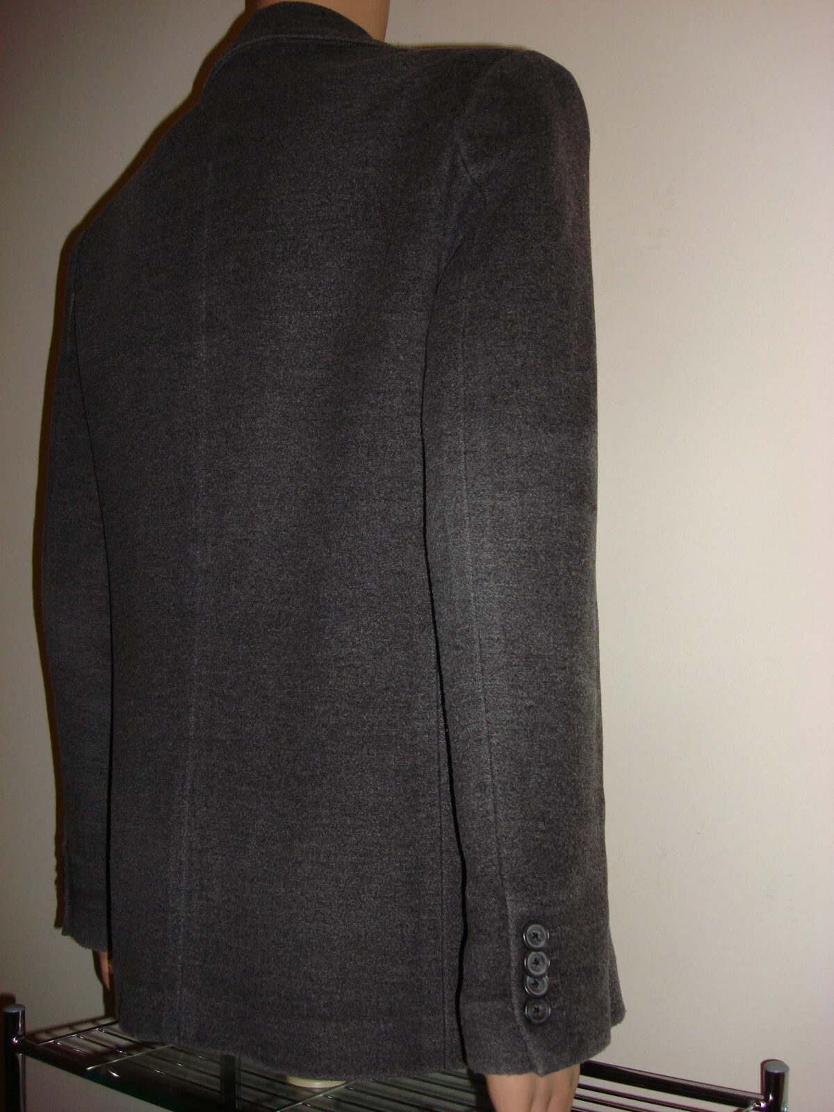 NEW $800 MARC JACOBS SLIM WOOL DOUBLE BREASTED DISTRESSED PEACOAT JACKET COAT image 3
