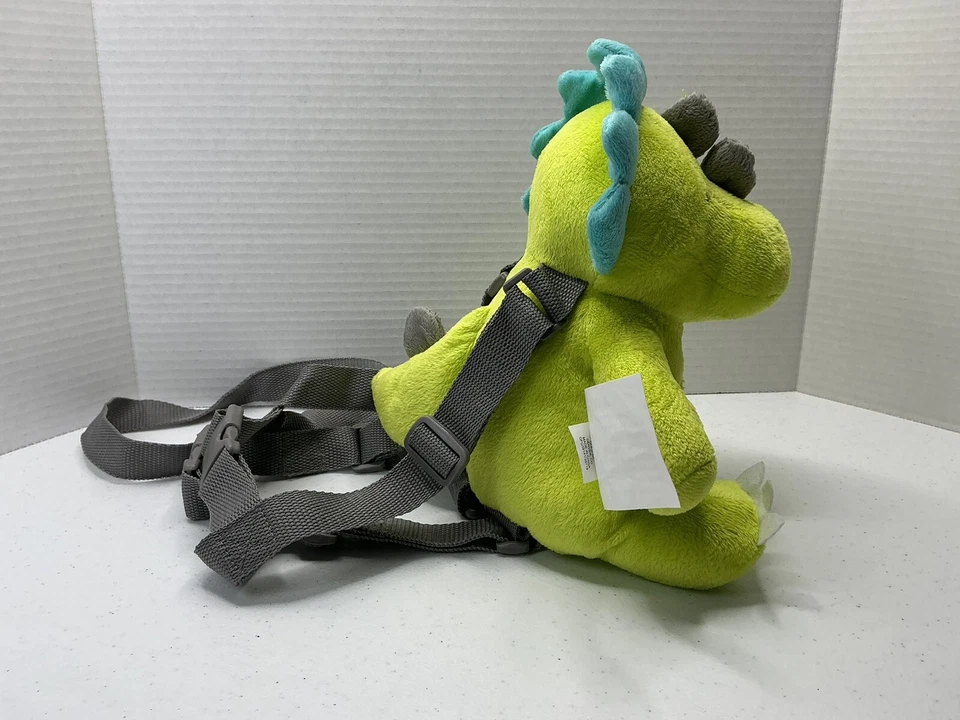 The Goldbug 2 en 1 Arnés Buddy Peluche Verde Azul Dino Dinosaurio Bolsillo 9" Foto 4 de 4