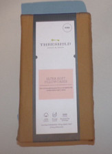 2 Dark Beige KING Size Pillowcases 100 Cotton 300 Thread Count