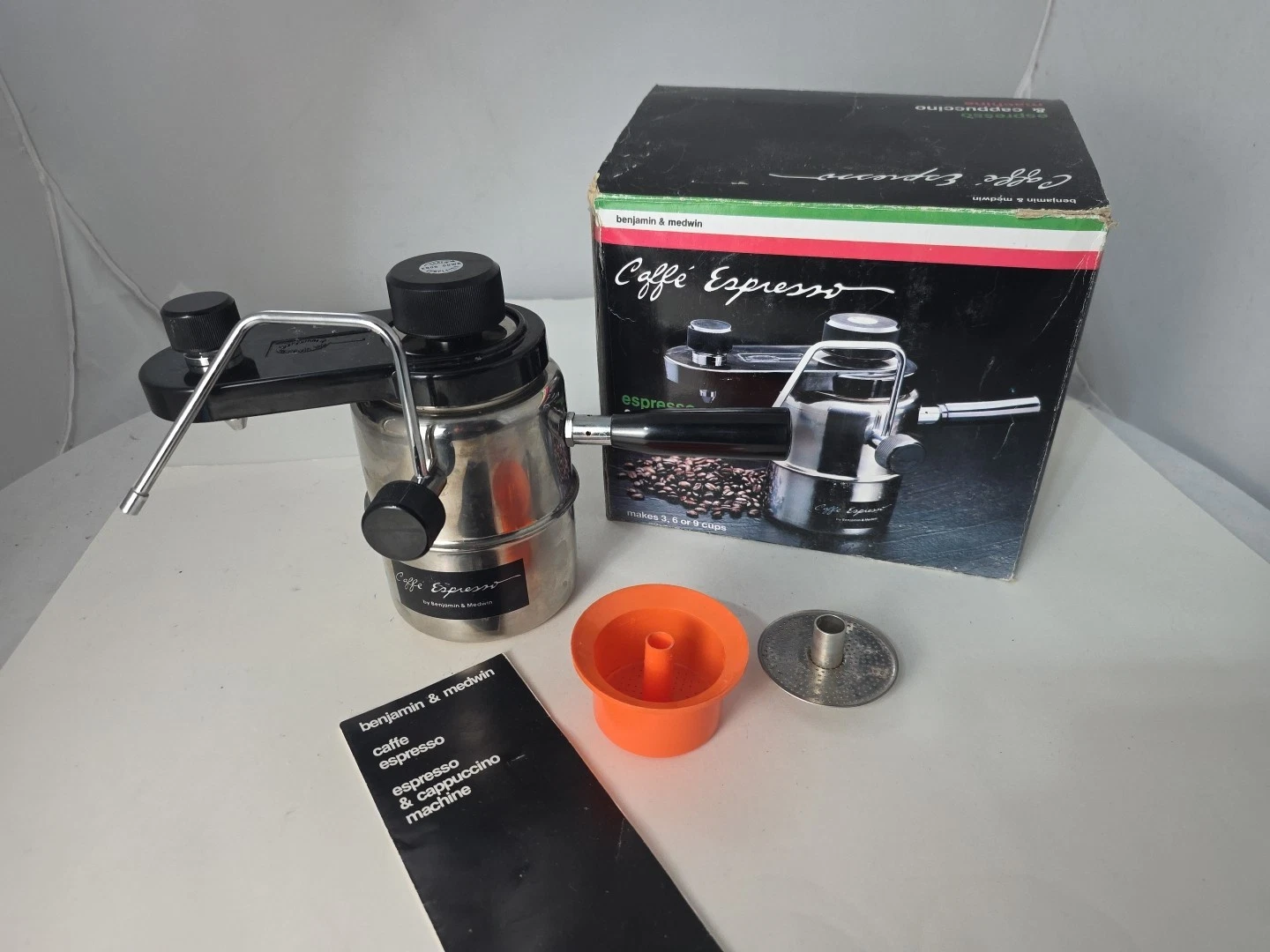 Vintage Benjamin & Medwin Caffe Espresso Cappuccino and Espresso Coffee Maker