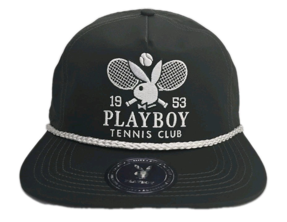 Playboy Tennis Club Golfer Snapback Mens Unisex Adult Hat Green White New