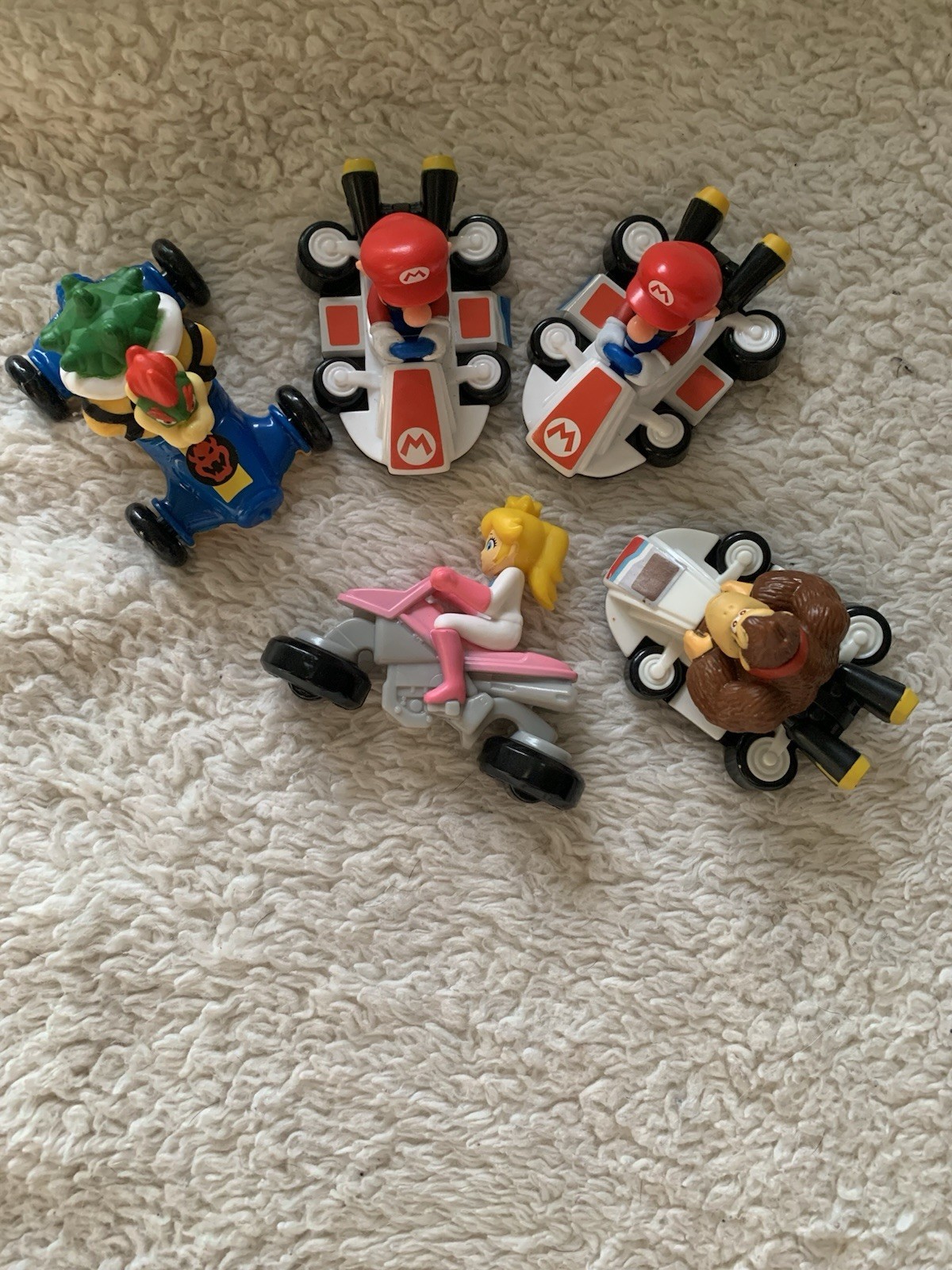 Nintendo Super Mario Kart 2022 McDonalds Happy Meal Toys Lot of 5