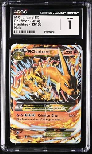 M Charizard-EX graded CGC 1 for sale on eBay