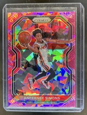 2020-21 Panini Prizm Anfernee Simons Pink Ice Prizm #24 Trail Blazers