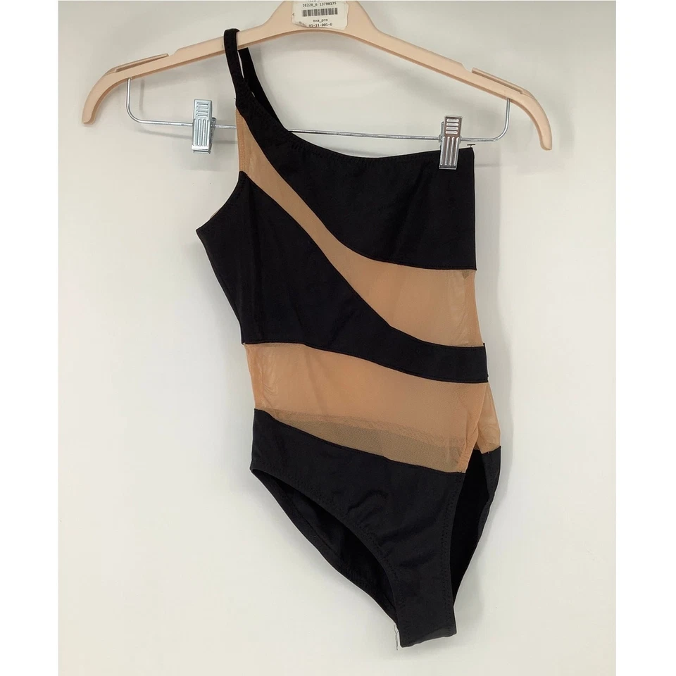 Norma Kamali Women's XS Black Nude Snake Mesh Mio One Piece Swimsuit Beach C5-2 - Image 3 of 4