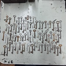 Lot of 80 Antique SKELETON KEYS - Door  Cabinet - Vintage