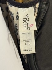 Vintage Victoria  s Secret 36B 90s Leopard Print Satin Front Clasp Bra Women