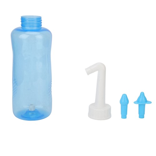 Limpiador nasal respiración suave con 2 boquillas botella 500 ml lavado nasal Cle TDW - Imagen 2 de 12