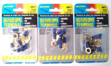 Calterm Gold Plated Copper Terminals 65617 1/4 Stud 16-14 AWG 3-10pks