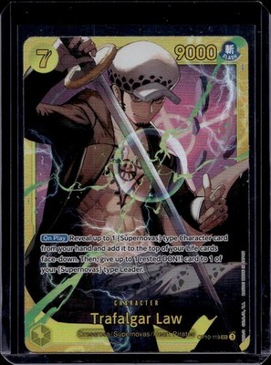 Trafalgar Law OP10-119 SEC - One Piece TCG - English Near-Mint Foil Secret Rare