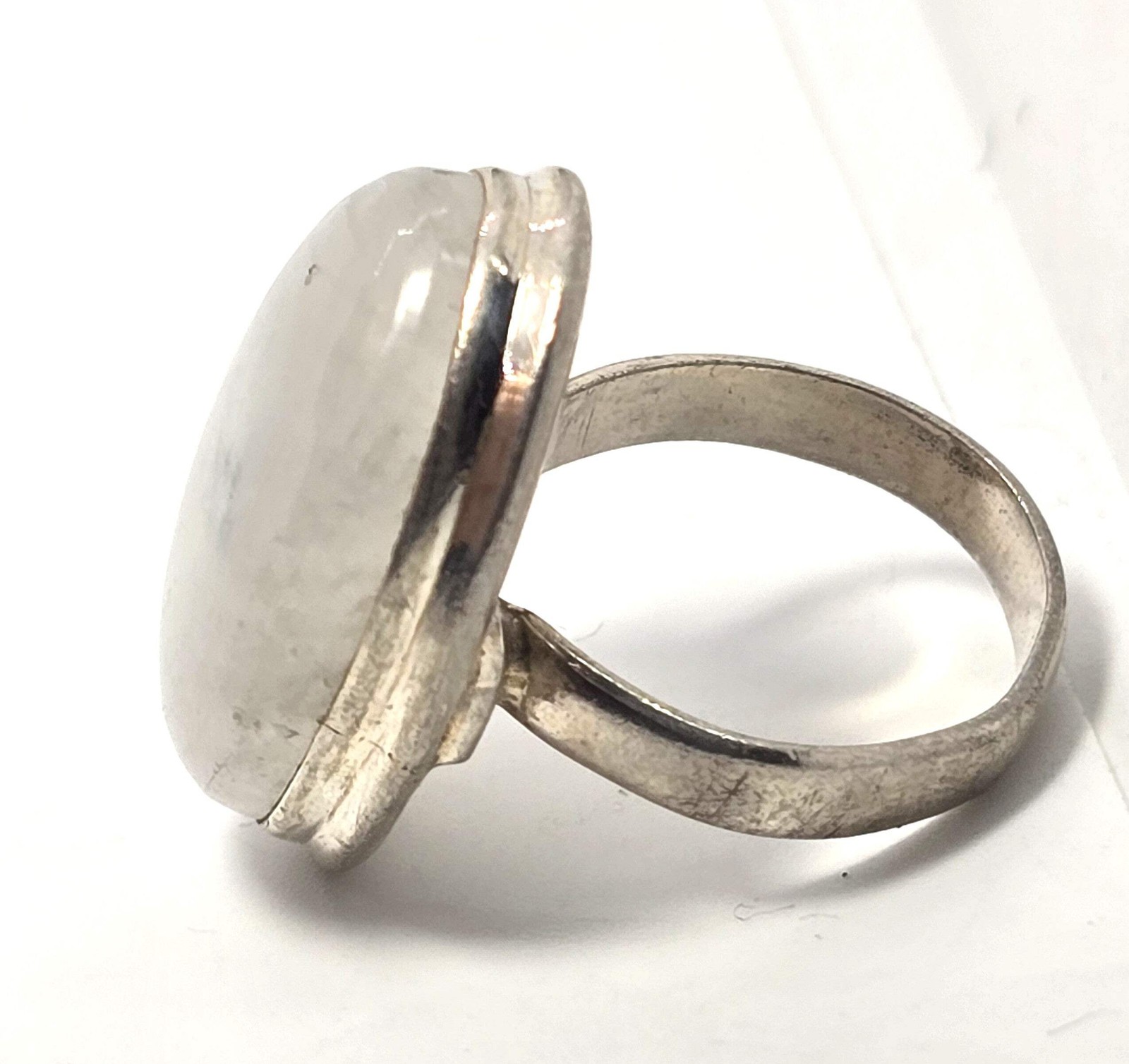 Blue Moonstone large open work solid sterling sil… - image 9