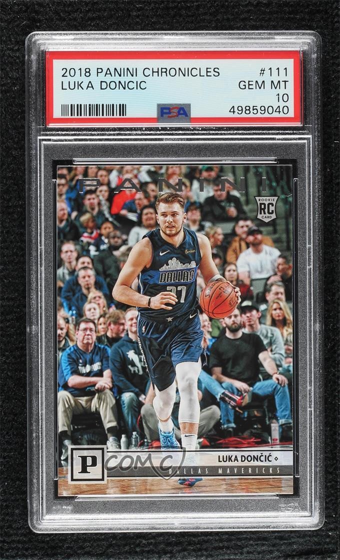 2018-19 Panini Chronicles Panini Luka Doncic #111 PSA 10 GEM MT 1q1s