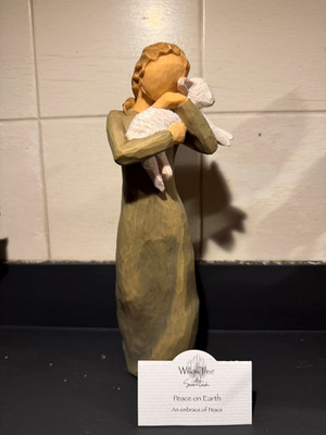 WILLOW TREE Peace on Earth Figur Krippe Schäferin 26104 DEMDACO S. Lordi NEU OVP