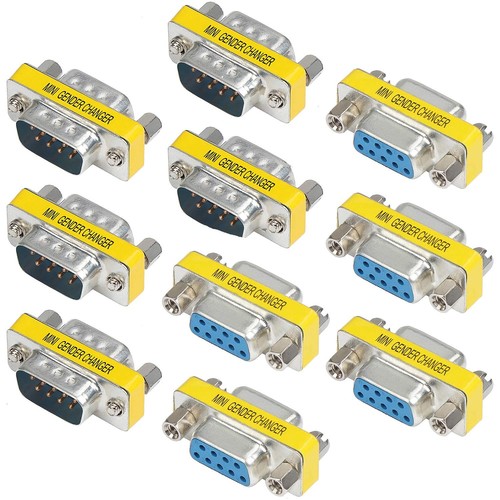 9 Pin RS-232 DB9 Male to Male Female to Female Serial Cable Gender ...
