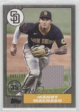 2022 Series 1 1987 Topps Baseball Relics Black 44/199 Manny Machado #87R-MMA o7m