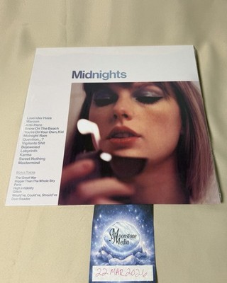 TAYLOR SWIFT MIDNIGHTS (3AM) Edition Deluxe 2 LP Transparent Blue