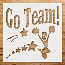 Team Spirit Custom Painting Stencil for Sports Enthusiasts - StencilAir