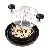 Large Chicken Shredder Tool Non-Slip Twist Meat Shredding Grinder Handles Black