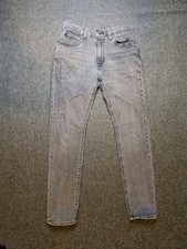 Levi’s Lot 512 Premium Big E Jeans Gray Wash Slim Straight Men’s 30x30 Pants