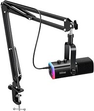 FIFINE XLR/USB Gaming Microphone Set, Dynamic PC Mic for Streaming Podcasting, C