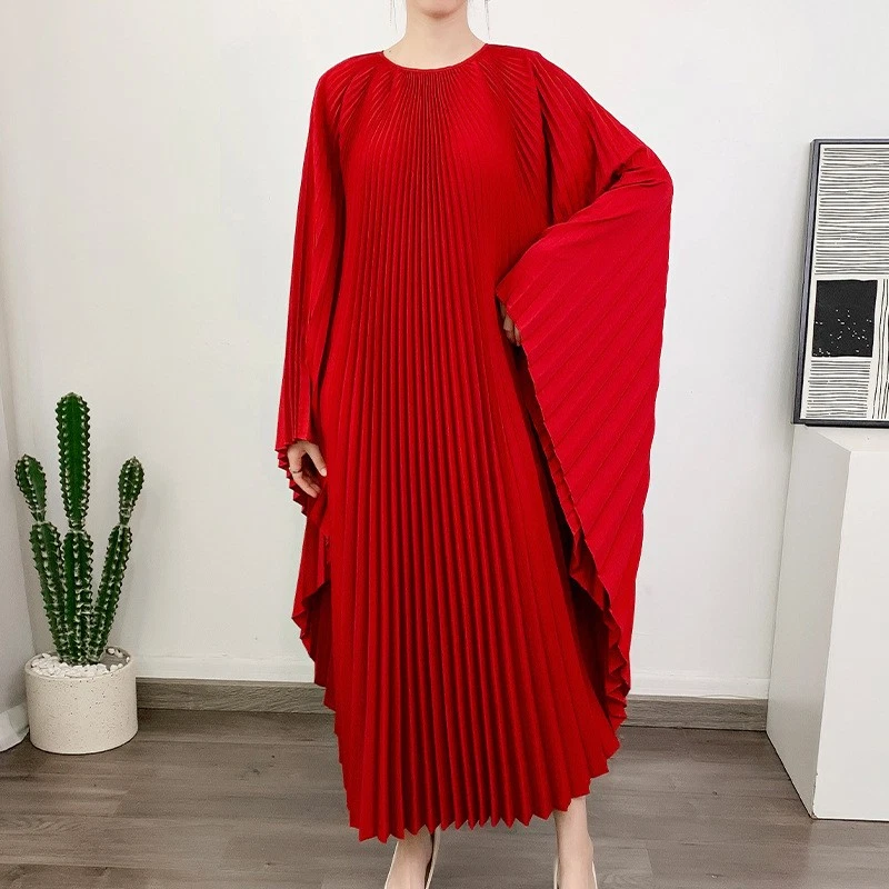 OFF WHITE Abito Irregolare Sciolto Taglie Forti Abito Lungo Donna Elegante Nuovo Abito Casual Sciolto