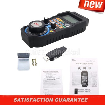 MACH3 Wireless Electronic Handwheel 4-Axis Manual Controller USB Handle MPG os67